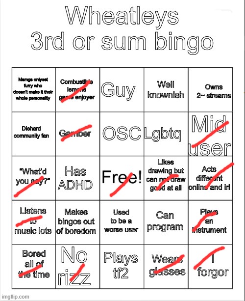 Muh bingo | image tagged in muh bingo | made w/ Imgflip meme maker