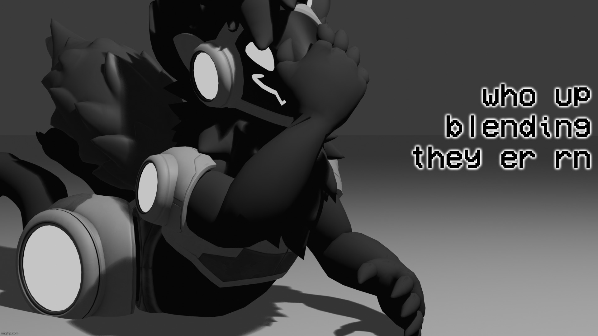 im giving in to the furry thoughts | who up blending they er rn | image tagged in protogen template | made w/ Imgflip meme maker