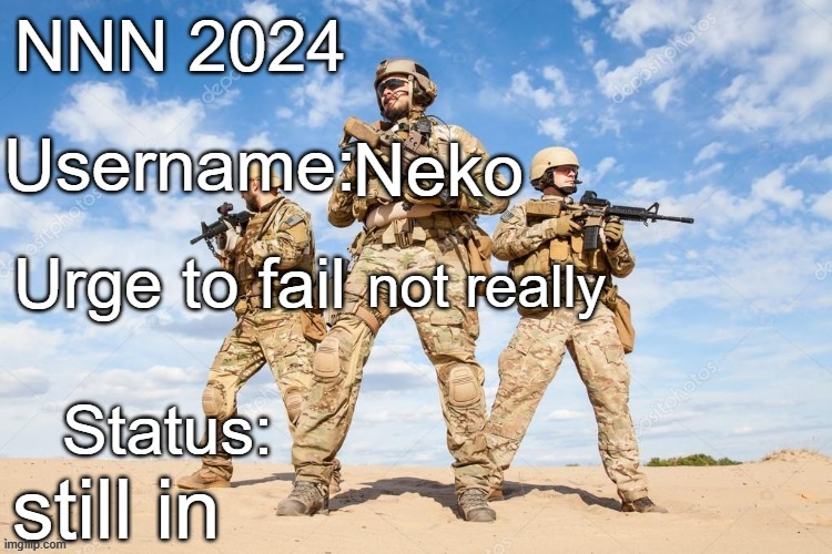 I want Mommy Scarf's cock UwU | Neko; not really; still in | image tagged in nnn 2024 progress report | made w/ Imgflip meme maker