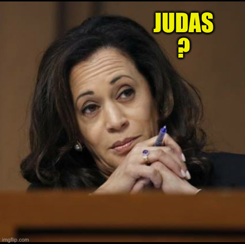 Kamala Harris  | JUDAS ? | image tagged in kamala harris | made w/ Imgflip meme maker