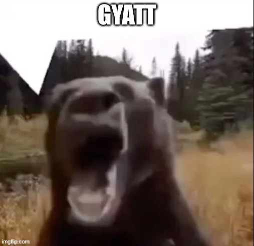 freddy faber | GYATT | image tagged in bear talk | made w/ Imgflip meme maker