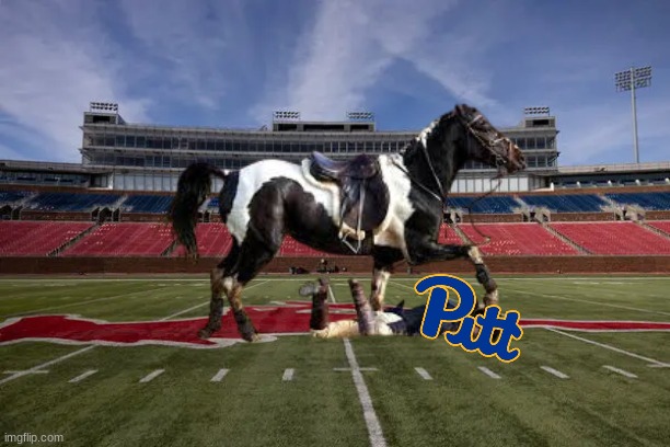 SMU vs Pittsburgh meme | image tagged in memes,sports,college football,football,pittsburgh | made w/ Imgflip meme maker