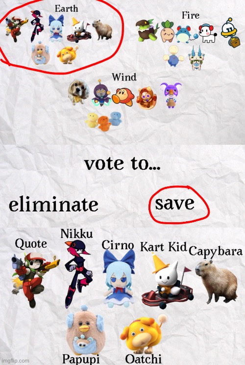 vote to save members on team earth and PLEASE ACTUALLY VOTE THIS TIME | made w/ Imgflip meme maker