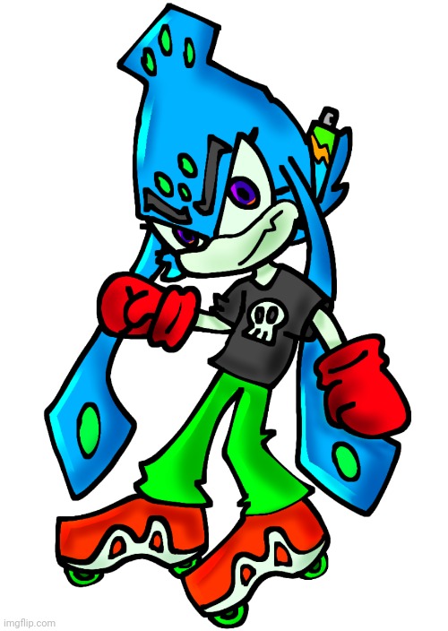 Skatez the squid | image tagged in skatez the squid | made w/ Imgflip meme maker