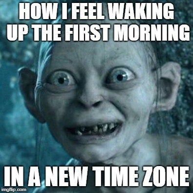 Jet lag man Blank Meme Template
