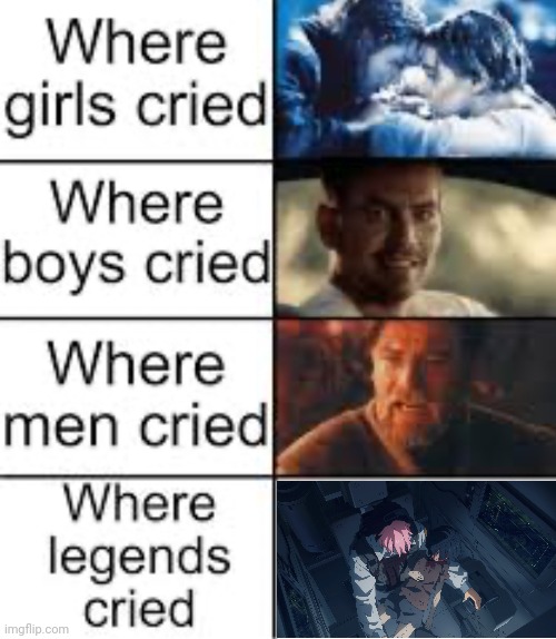 I legit started tearing up making this, that scene was heartbreaking | image tagged in where legends cried | made w/ Imgflip meme maker