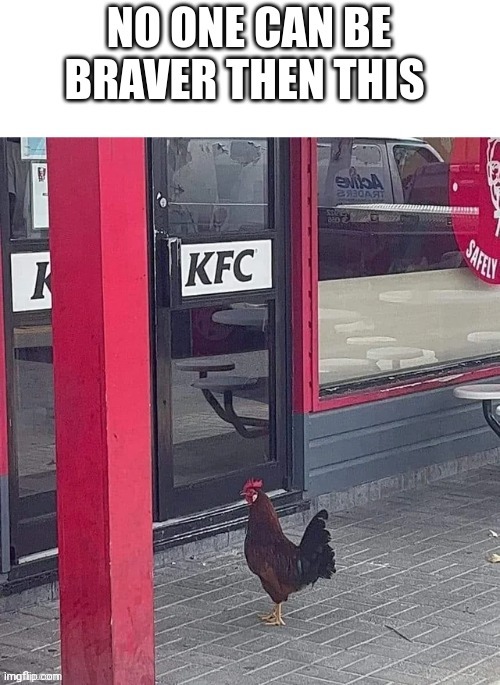 Brave Soul or Cannibal, You Decide | image tagged in brave soul or cannibal,kfc,chicken,food,fast food | made w/ Imgflip meme maker