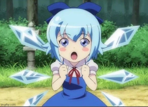 Shocked Cirno | image tagged in shocked cirno | made w/ Imgflip meme maker