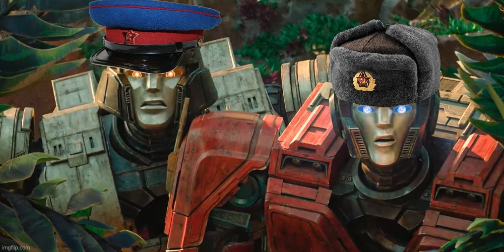 I don’t support communism this is only a shitpost | image tagged in me and bro,shitpost,transformers one | made w/ Imgflip meme maker