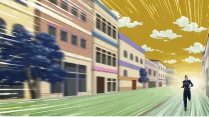 Okuyasu Running | image tagged in okuyasu running | made w/ Imgflip meme maker