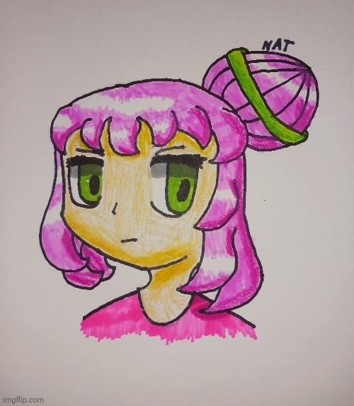 Yo chat check out this shitass anime art drawing I made in like 55 minutes | made w/ Imgflip meme maker
