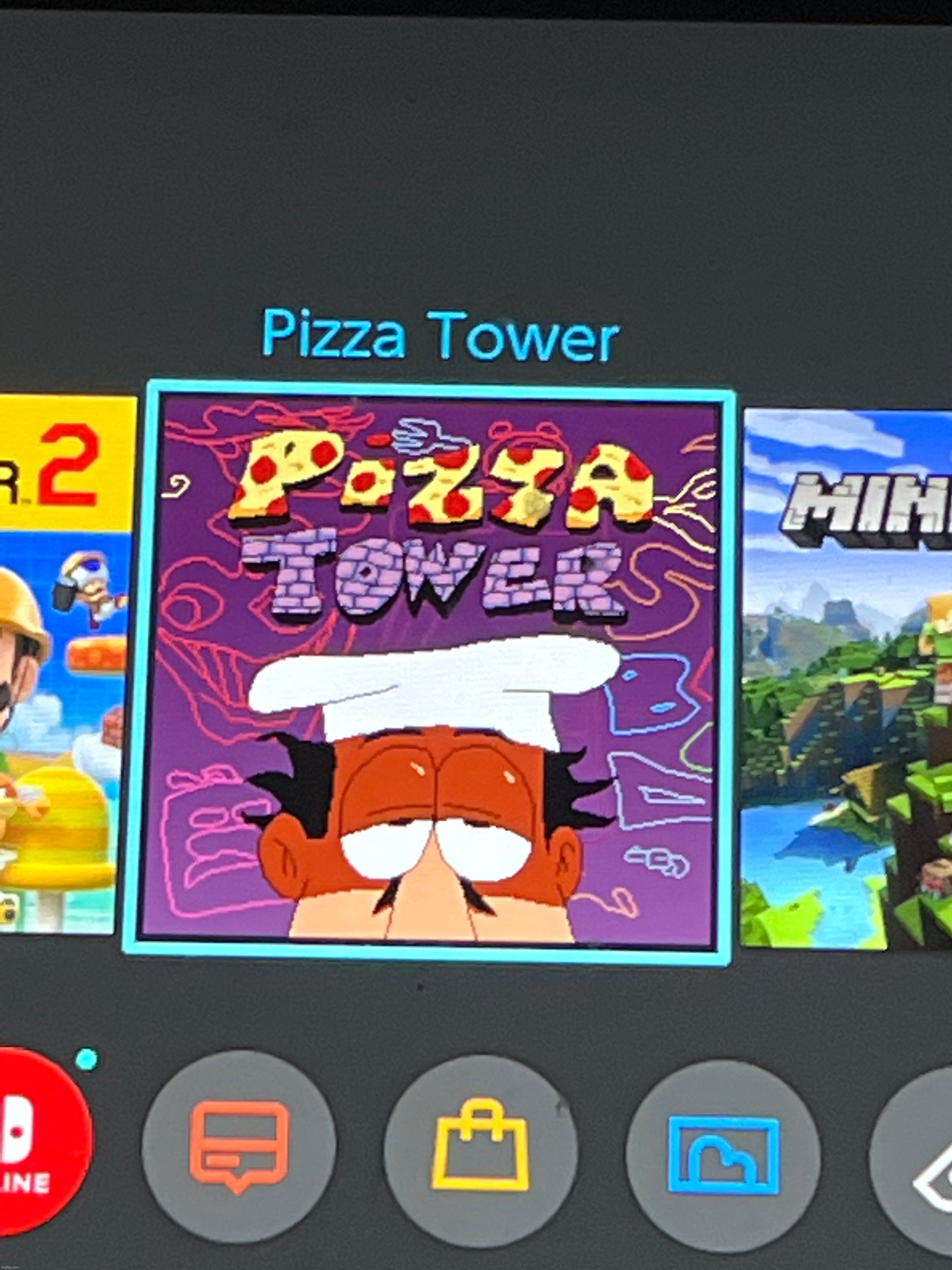 the tower has been pizzad onto my switch | made w/ Imgflip meme maker