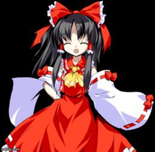 Reimu Hakurei | image tagged in reimu hakurei | made w/ Imgflip meme maker