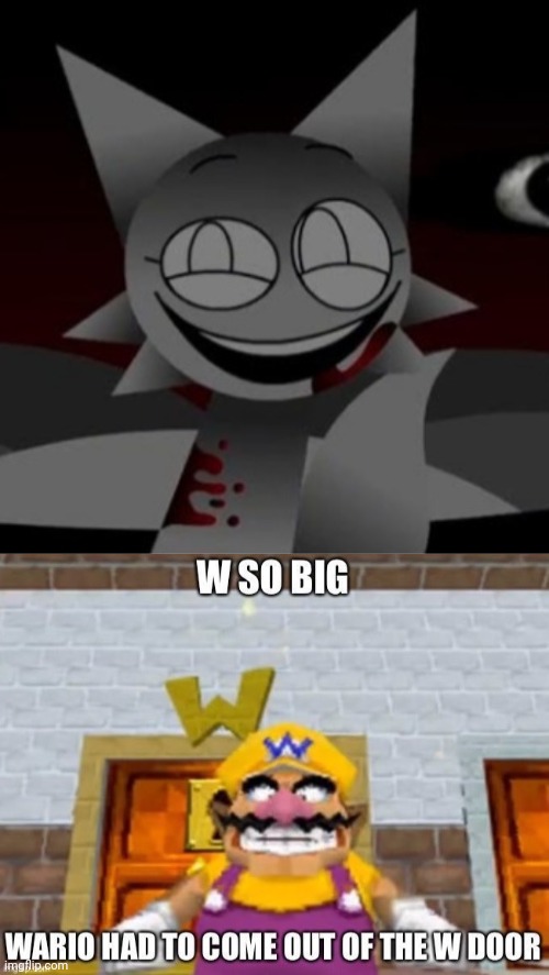 image tagged in sinister wenda,w so big wario | made w/ Imgflip meme maker