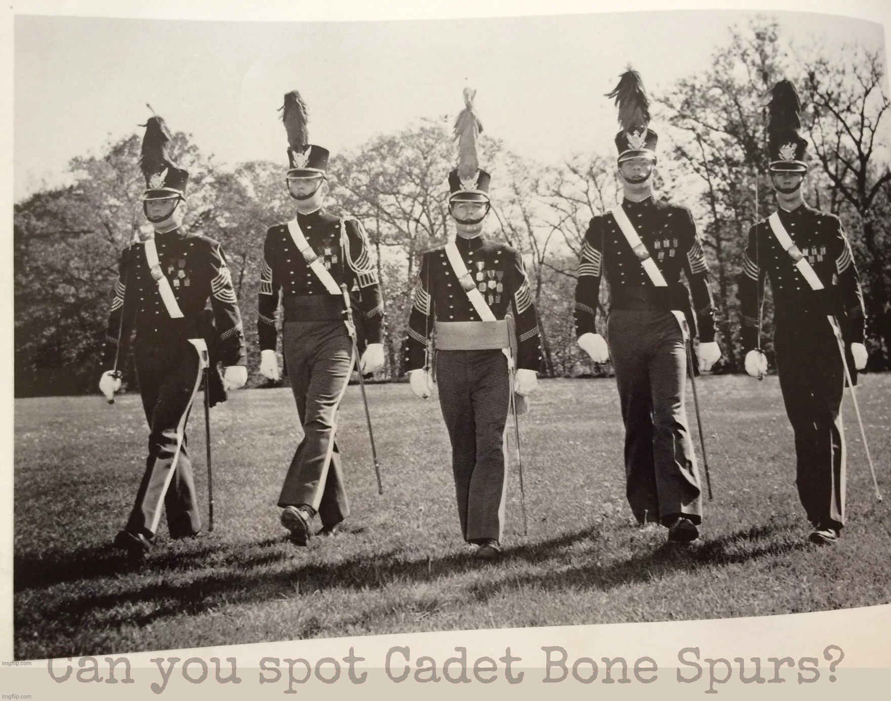 Can you spot Cadet Bone Spurs? | made w/ Imgflip meme maker