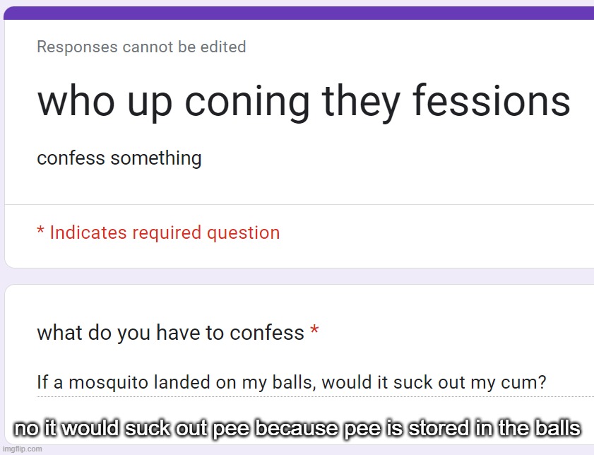 no it would suck out pee because pee is stored in the balls | made w/ Imgflip meme maker