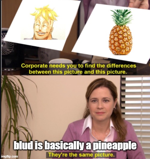 Marco the phoenix in One Piece | blud is basically a pineapple | image tagged in they're the same picture,fun,onepiece,one piece,relate,phoenix | made w/ Imgflip meme maker