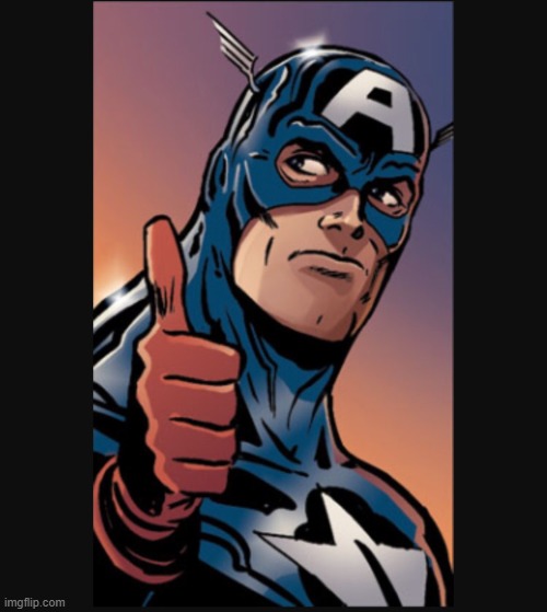 Captain America says good job | image tagged in captain america says good job | made w/ Imgflip meme maker