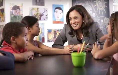 High Quality Kamala talks to kids Blank Meme Template