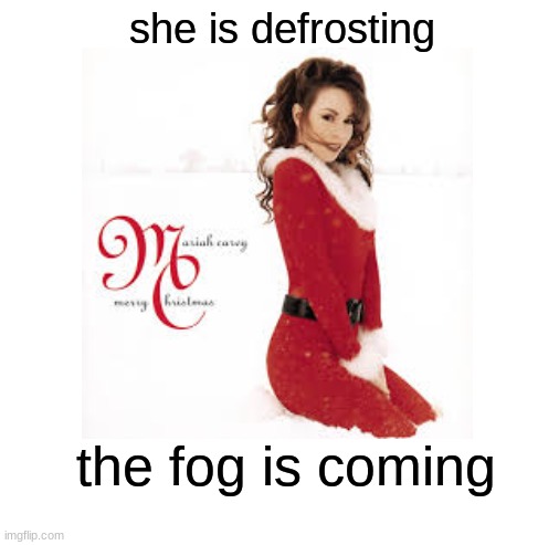 free Toum | she is defrosting; the fog is coming | image tagged in blank white template | made w/ Imgflip meme maker