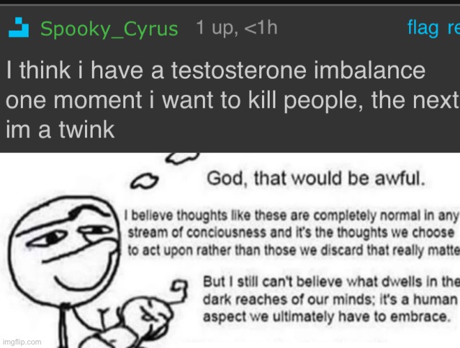 image tagged in clueless man god that would be awful | made w/ Imgflip meme maker