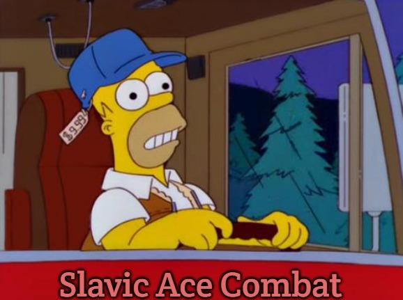 Homer Simpson Trucker | Slavic Ace Combat | image tagged in homer simpson trucker,slavic,slavic ace combat | made w/ Imgflip meme maker