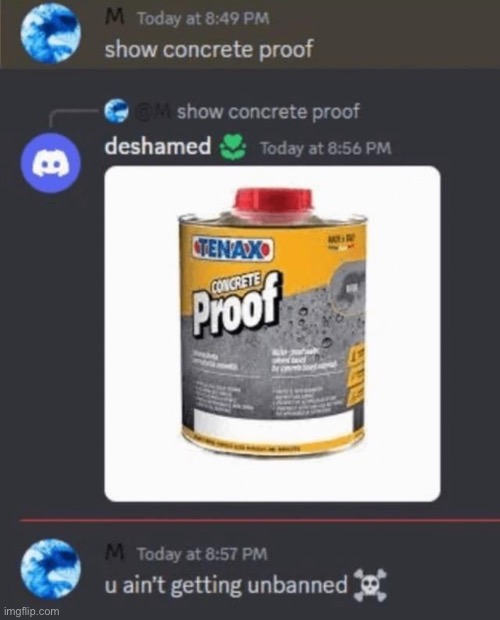 Concrete proof | made w/ Imgflip meme maker