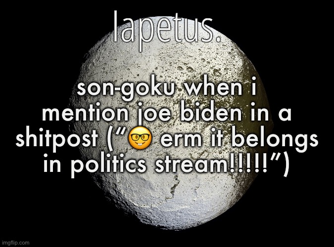 death sentence. | son-goku when i mention joe biden in a shitpost (“🤓 erm it belongs in politics stream!!!!!”) | image tagged in silver announcement template 13 0 template | made w/ Imgflip meme maker