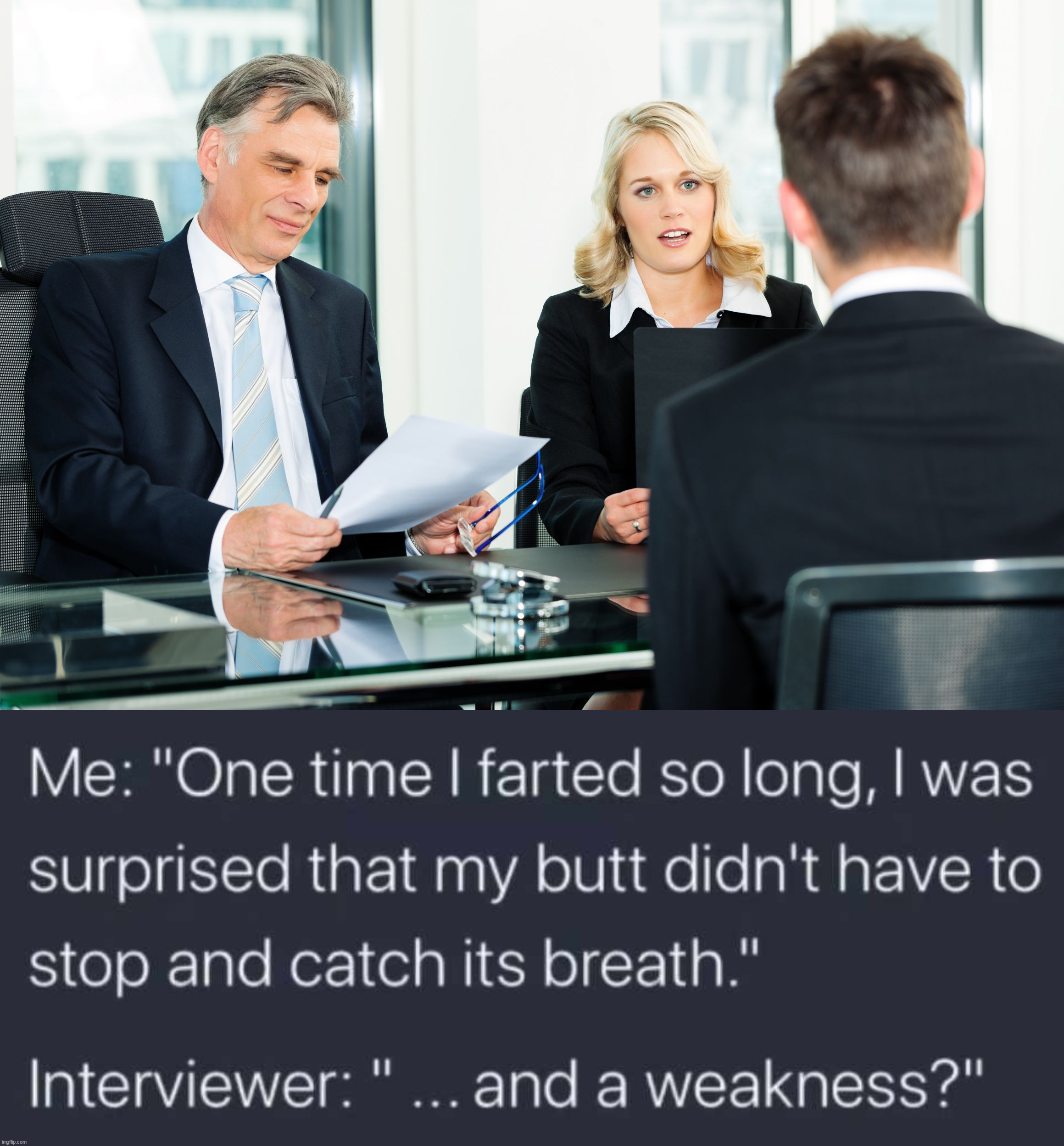 Interview | image tagged in job interview,cringe | made w/ Imgflip meme maker