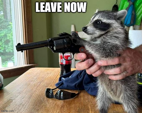 LEAVE NOW | made w/ Imgflip meme maker