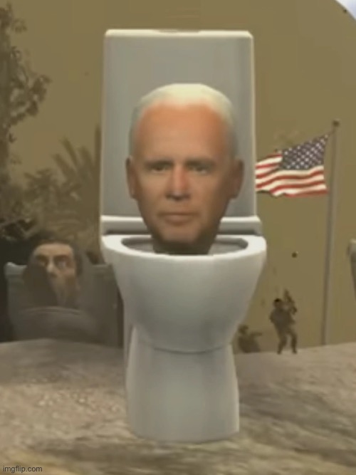 Can everyone write this guy back for president in it’d be funny asf | image tagged in skibiden | made w/ Imgflip meme maker