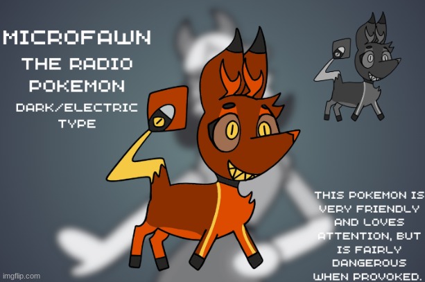 Fawn as a Pokemon | image tagged in ocs,pokemon | made w/ Imgflip meme maker