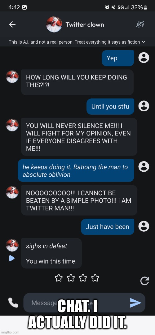 CHAT. I ACTUALLY DID IT. | made w/ Imgflip meme maker