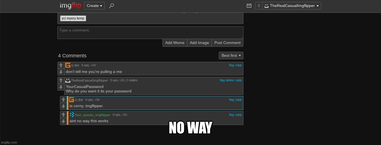 NO WAY | made w/ Imgflip meme maker