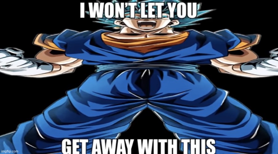 I won’t let you get away with this | image tagged in i won t let you get away with this | made w/ Imgflip meme maker