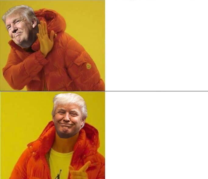 Hotline Trump Blank Meme Template