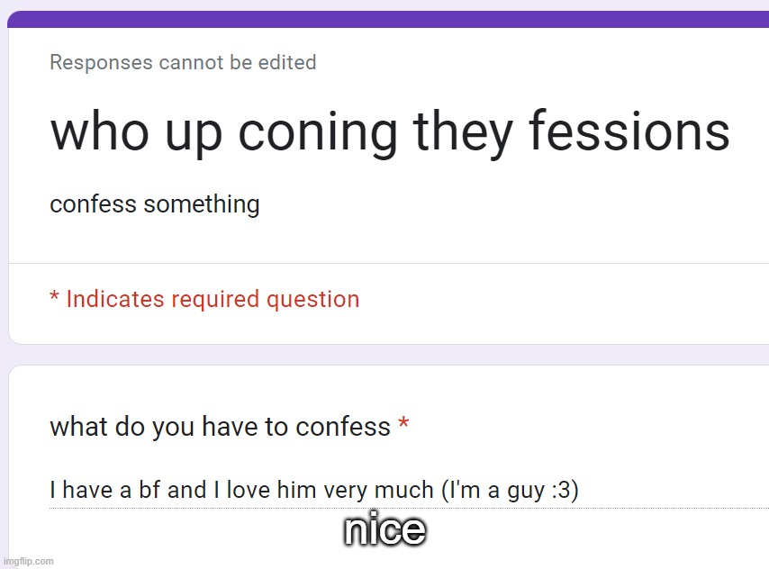 nice | made w/ Imgflip meme maker