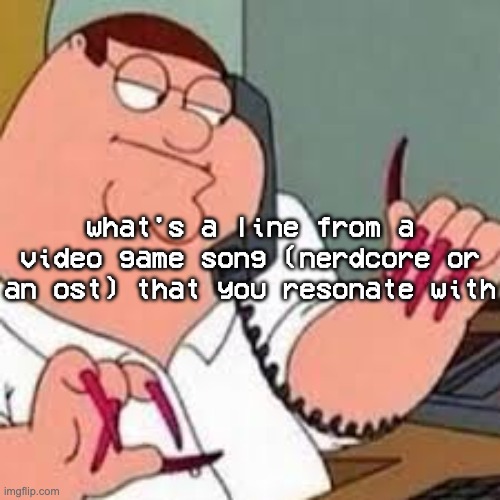 "you might make everyone happy but you're dead inside just like me" - I Can't Fix You - TLT | what's a line from a video game song (nerdcore or an ost) that you resonate with | image tagged in peter griffin with nails | made w/ Imgflip meme maker