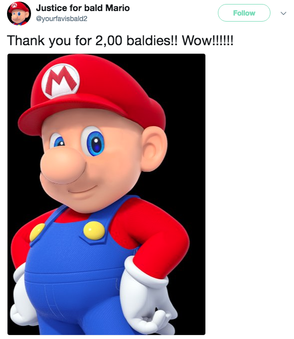 Bald mario Blank Meme Template