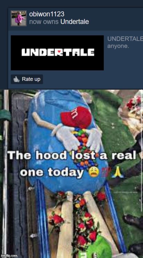 image tagged in the hood lost a real one today | made w/ Imgflip meme maker