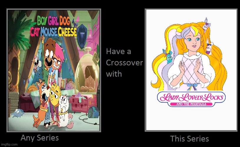 Longest Crossover Title | image tagged in disney channel,netflix,disney plus,princess,80s,nostalgia | made w/ Imgflip meme maker