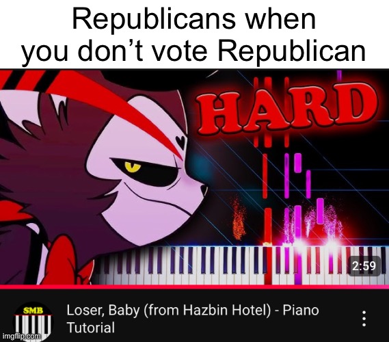 It’s true | Republicans when you don’t vote Republican | image tagged in memes,loser | made w/ Imgflip meme maker