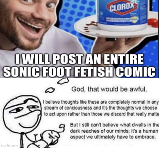 Clueless man "God, that would be awful." | image tagged in clueless man god that would be awful | made w/ Imgflip meme maker
