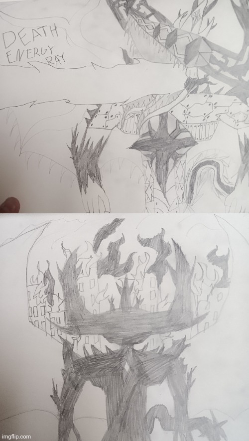 Two Steel drawings before I eep, the top one called "Power" and the bottom "Remembrance" | made w/ Imgflip meme maker