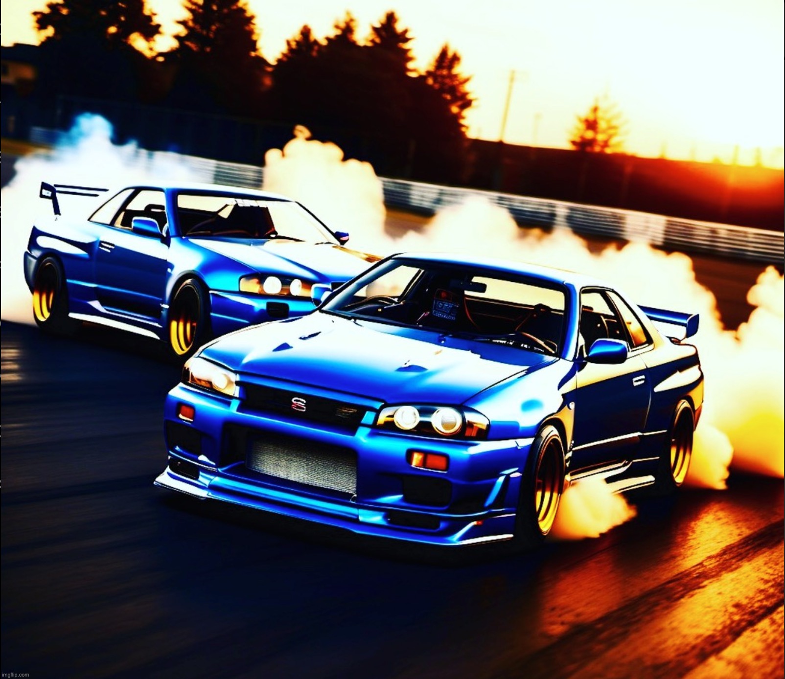 Super High Quality HDR AI Art | image tagged in drifting car,nissan skyline gtr,bnr32,cars,memes,ai art | made w/ Imgflip meme maker