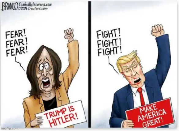 Fear or Fight | image tagged in kamala harris or donald trump,choices,easy,liberals vs conservatives,make america great again | made w/ Imgflip meme maker