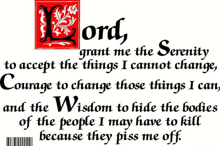 Serenity Prayer Funny JPP Blank Meme Template