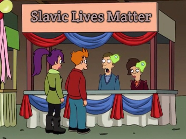 Futurama brain slug party | Slavic Lives Matter | image tagged in futurama brain slug party,slavic,slavic ace combat | made w/ Imgflip meme maker