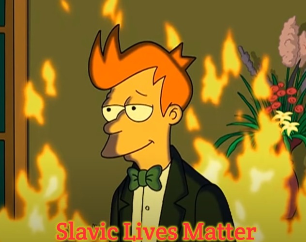 Futurama 100 cups of coffe | Slavic Lives Matter | image tagged in futurama 100 cups of coffe,slavic,slavic ace combat | made w/ Imgflip meme maker