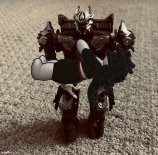 Galvatron hold claire | made w/ Imgflip meme maker